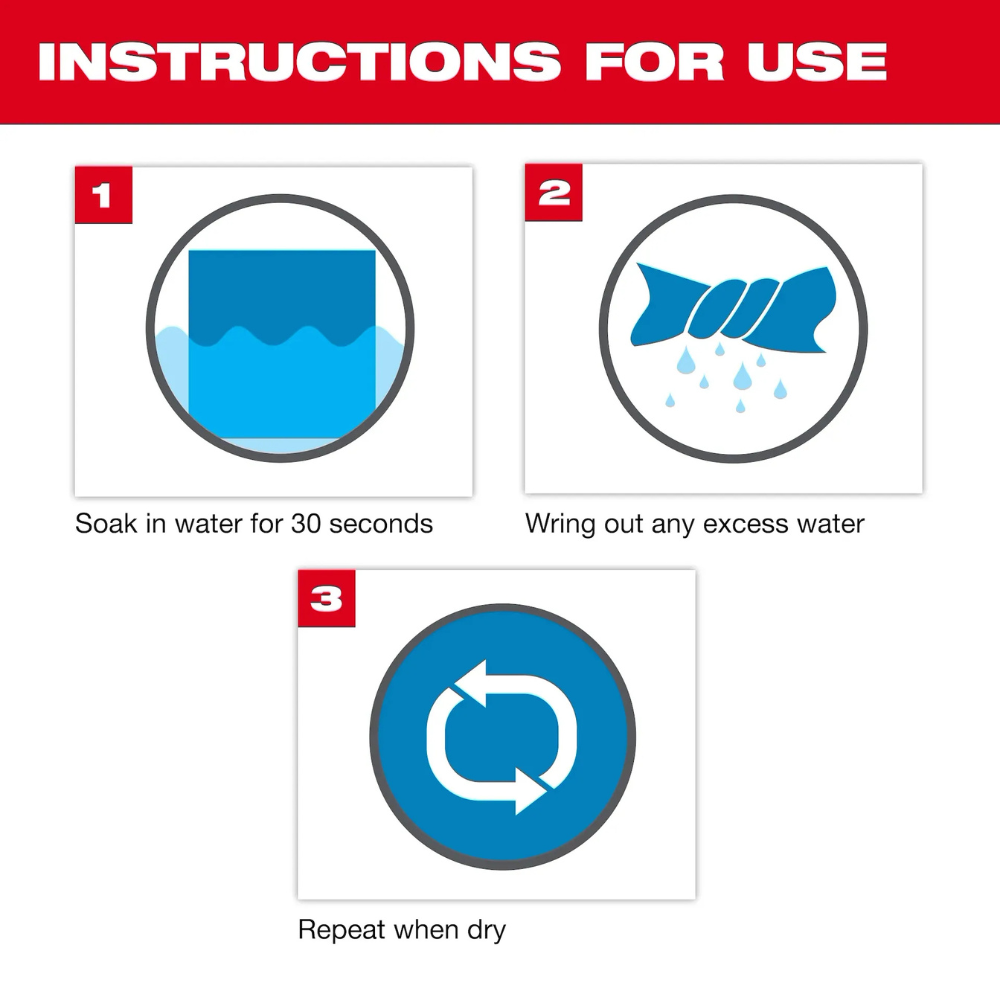 Milwaukee Cooling Microfiber Towel from Columbia Safety